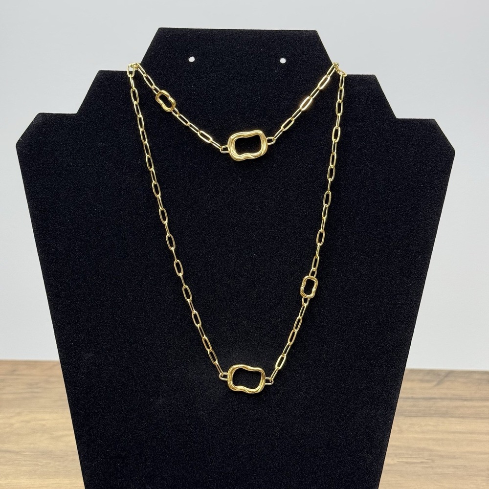 SLIDE JEWELRY 18K Gold Plated Necklace & Bracelet Set‎ Adjustable Zirconia - Picture 7 of 16
